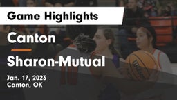Canton  vs Sharon-Mutual  Game Highlights - Jan. 17, 2023