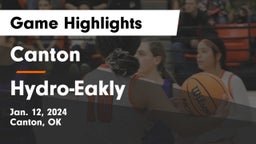 Canton  vs Hydro-Eakly  Game Highlights - Jan. 12, 2024