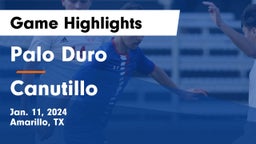 Palo Duro  vs Canutillo  Game Highlights - Jan. 11, 2024