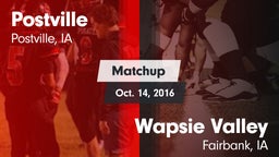 Matchup: Postville High vs. Wapsie Valley  2016