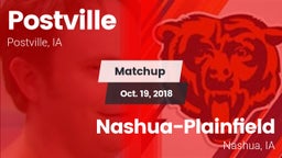 Matchup: Postville High vs. Nashua-Plainfield  2018