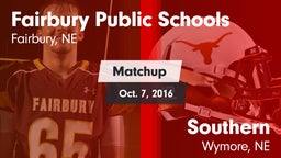 Matchup: Fairbury Public vs. Southern  2016
