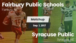 Matchup: Fairbury Public vs. Syracuse Public  2017