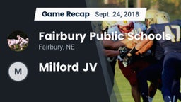 Recap: Fairbury Public Schools vs. Milford JV 2018