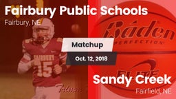 Matchup: Fairbury Public vs. Sandy Creek  2018