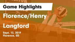 Florence/Henry  vs Langford  Game Highlights - Sept. 12, 2019