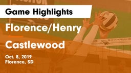 Florence/Henry  vs Castlewood  Game Highlights - Oct. 8, 2019