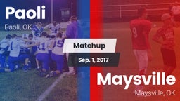 Matchup: Paoli  vs. Maysville  2017