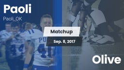 Matchup: Paoli  vs. Olive  2017