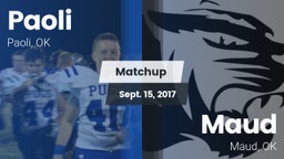 Matchup: Paoli  vs. Maud  2017