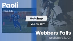 Matchup: Paoli  vs. Webbers Falls  2017