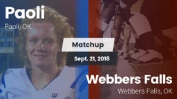 Matchup: Paoli  vs. Webbers Falls  2018