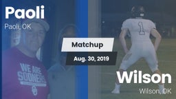Matchup: Paoli  vs. Wilson  2019