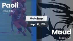 Matchup: Paoli  vs. Maud  2019