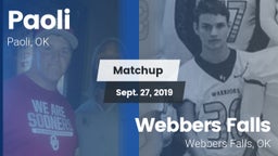 Matchup: Paoli  vs. Webbers Falls  2019