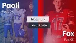 Matchup: Paoli  vs. Fox  2020