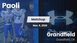 Matchup: Paoli  vs. Grandfield  2020