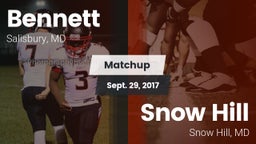 Matchup: Bennett  vs. Snow Hill  2017