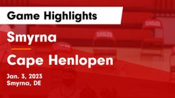 Smyrna  vs Cape Henlopen  Game Highlights - Jan. 3, 2023