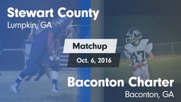 Matchup: Stewart County High vs. Baconton Charter  2016