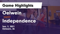Oelwein  vs Independence  Game Highlights - Jan. 2, 2021