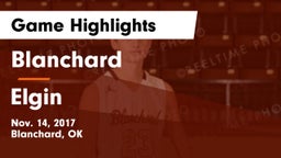 Blanchard  vs Elgin  Game Highlights - Nov. 14, 2017