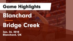 Blanchard  vs Bridge Creek  Game Highlights - Jan. 26, 2018