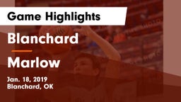Blanchard  vs Marlow  Game Highlights - Jan. 18, 2019