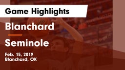 Blanchard  vs Seminole  Game Highlights - Feb. 15, 2019