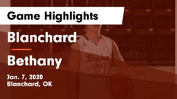 Blanchard   vs Bethany  Game Highlights - Jan. 7, 2020