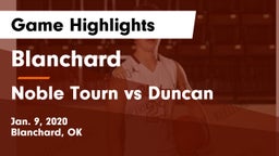 Blanchard   vs Noble Tourn vs Duncan Game Highlights - Jan. 9, 2020