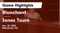 Blanchard   vs Jones Tourn Game Highlights - Jan. 25, 2020