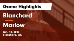 Blanchard  vs Marlow  Game Highlights - Jan. 18, 2019