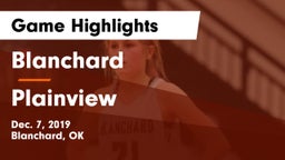 Blanchard   vs Plainview  Game Highlights - Dec. 7, 2019