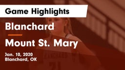 Blanchard   vs Mount St. Mary Game Highlights - Jan. 10, 2020