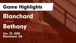 Blanchard   vs Bethany Game Highlights - Jan. 23, 2020