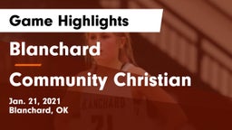 Blanchard   vs Community Christian Game Highlights - Jan. 21, 2021