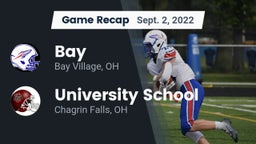 Recap: Bay  vs. University School 2022
