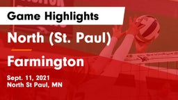 North (St. Paul)  vs Farmington  Game Highlights - Sept. 11, 2021