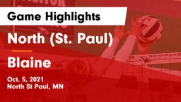 North (St. Paul)  vs Blaine  Game Highlights - Oct. 5, 2021