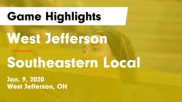 West Jefferson  vs Southeastern Local  Game Highlights - Jan. 9, 2020