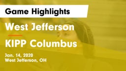 West Jefferson  vs KIPP Columbus  Game Highlights - Jan. 14, 2020
