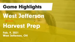 West Jefferson  vs Harvest Prep  Game Highlights - Feb. 9, 2021