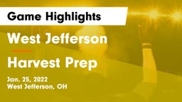 West Jefferson  vs Harvest Prep  Game Highlights - Jan. 25, 2022
