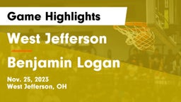 West Jefferson  vs Benjamin Logan  Game Highlights - Nov. 25, 2023