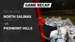 Recap: North Salinas  vs. Piedmont Hills  2016