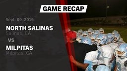 Recap: North Salinas  vs. Milpitas  2016