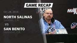 Recap: North Salinas  vs. San Benito  2016