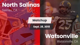 Matchup: North Salinas High vs. Watsonville  2018