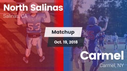 Matchup: North Salinas High vs. Carmel  2018
